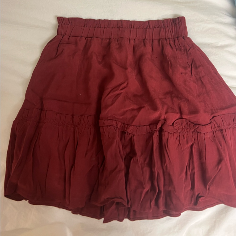 Aritzia Sunday best marroon skirt